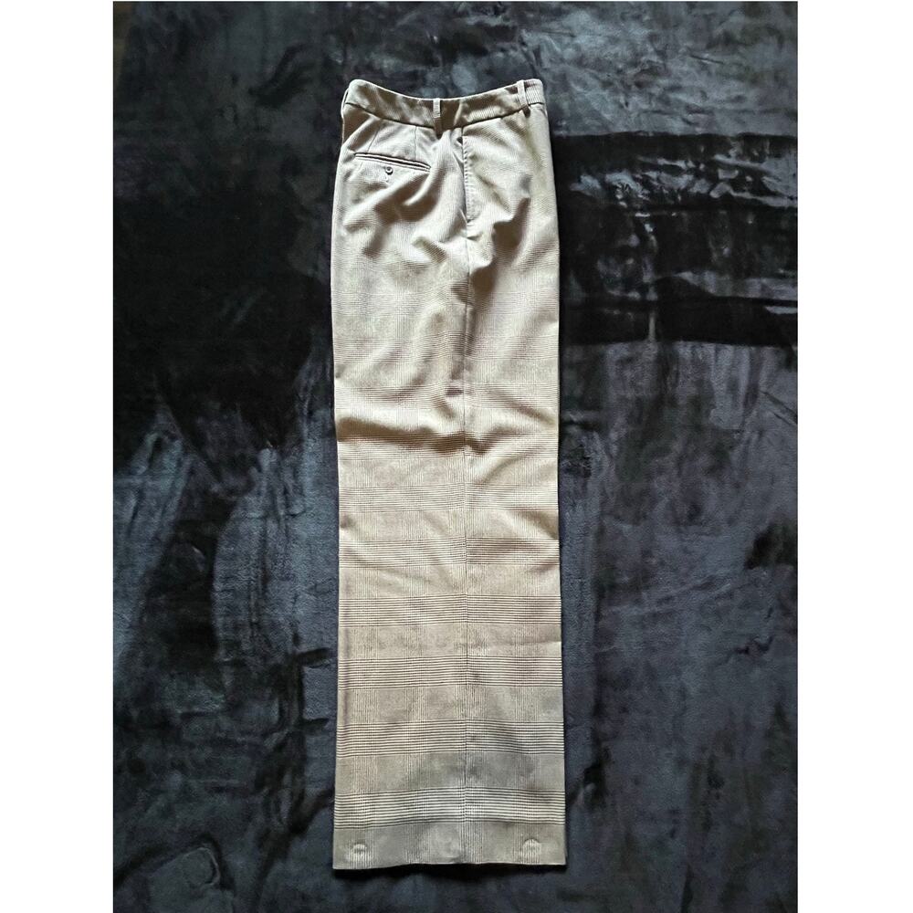 Eddie Bauer Women's Tan Houndstooth Stretch Dress Pants Size 12 Career
